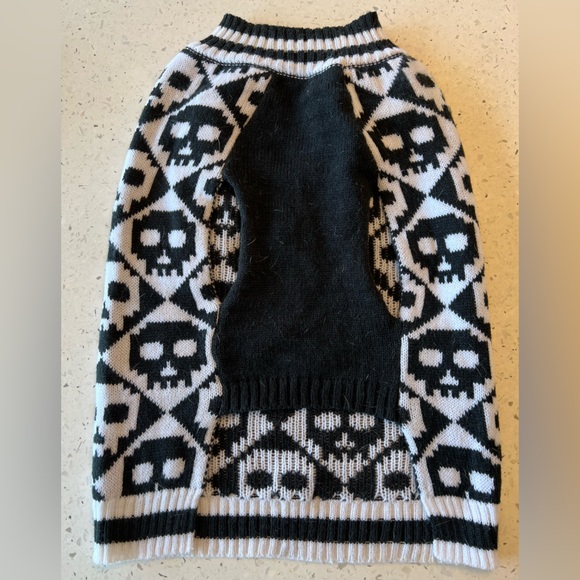 Halloween Dog Sweater Skulls XL - Picture 4 of 6